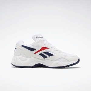 Reebok Aztrek 96 Turnschuhe Damen - Weiß/Navy/Rot - DE 930-ZUN